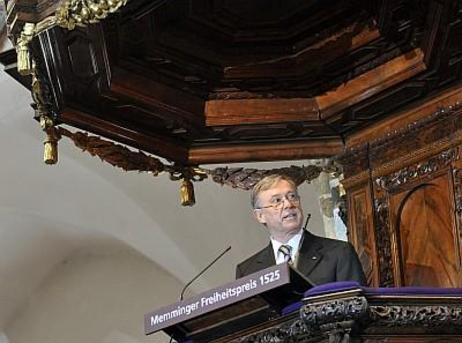 Bundespräsident Horst Köhler auf der Kanzel