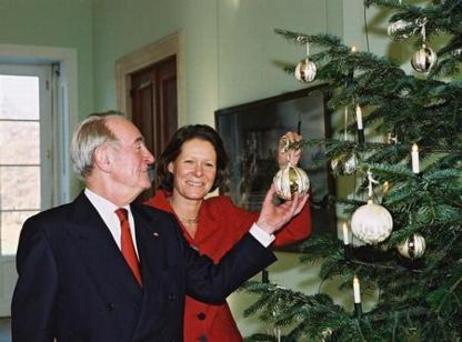 Bundespräsident Johannes Rau und Frau Christina Rau